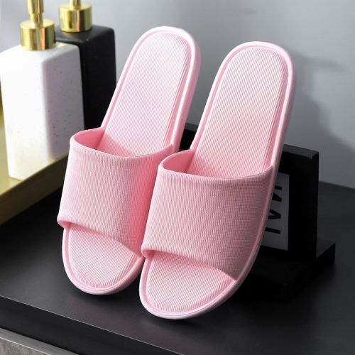 Buy one get one free two pairs of slippers female summer indoor couple bathroom antiskid soft bottom comfortable cool home slipper man