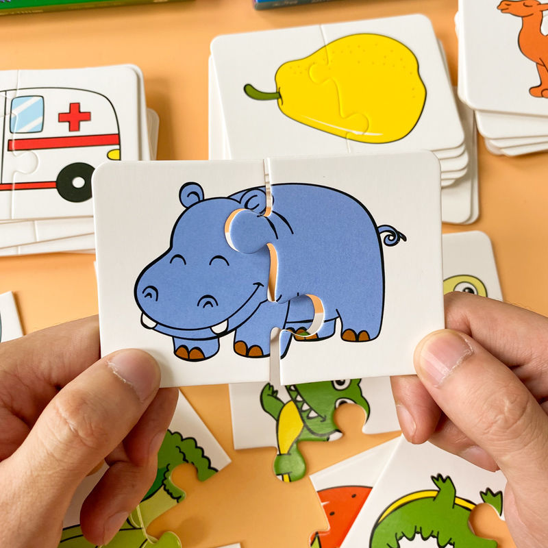 Children's puzzle 1-2-3 years old 4 boys and girls use brain