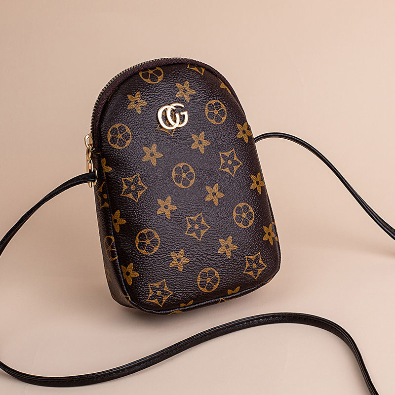 Bag women 2020 new mobile phone bag net red crossbar versatile old flower zero wallet Korean fashion one shoulder small bag