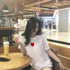 Harajuku loose personalized printed short sleeve T-shirt for women