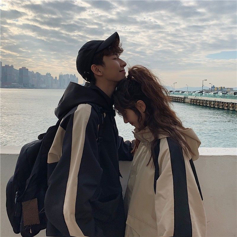 2020 new couple's wear spring and autumn work clothes ins coat female student's Korean fashion loose literary jacket coat