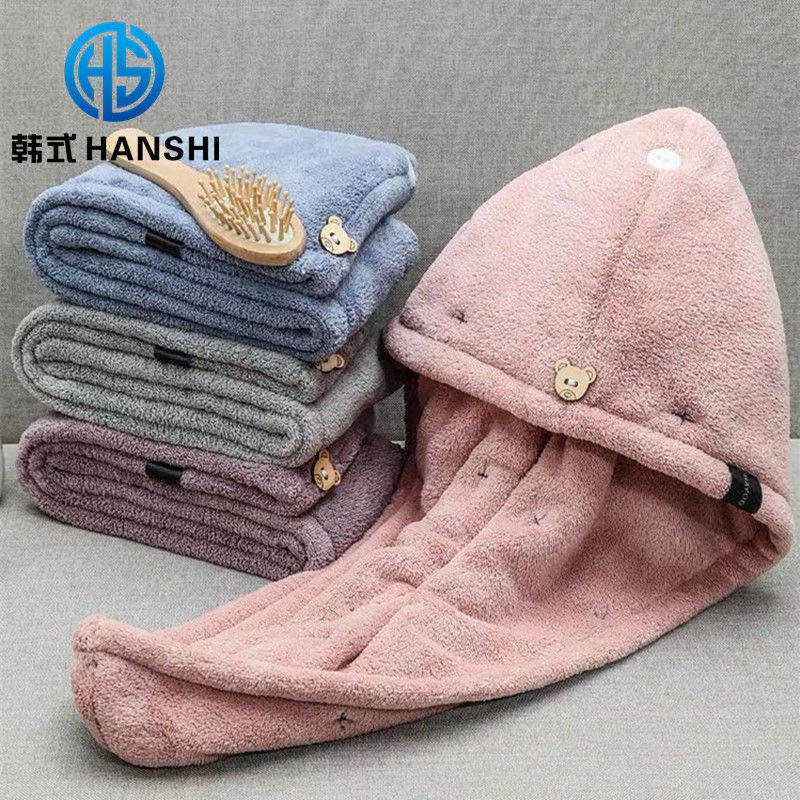[three minutes dry hair] dry cap absorbent towel wipe hair quick dry shampoo cap bath cap dry towel female headdress