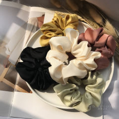High quality large intestine hair rope female Korean net red same popular ins student headband leather band retro Hairband