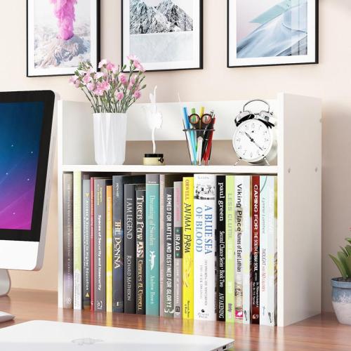 Simple bookshelf, simple shelf on desk, simple modern student dormitory bookcase, children's desk for storing office books