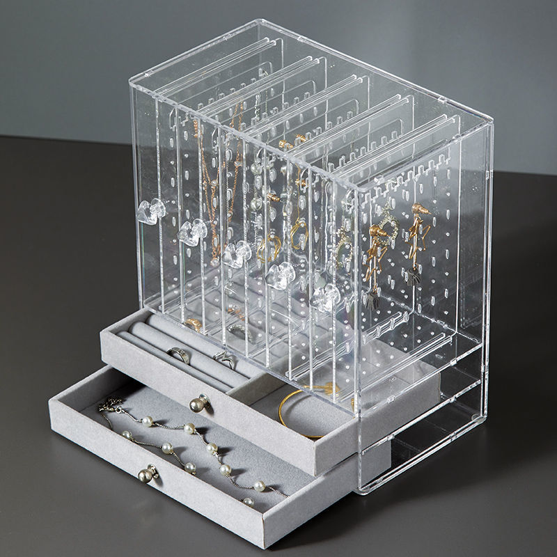 Earring Jewelry Storage box with earrings earrings earrings earrings packing artifact Necklace Display Shelf household hand jewelry box