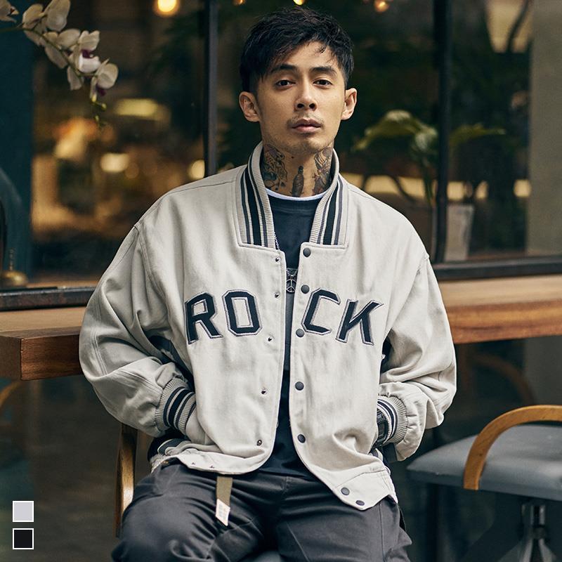 Spring and autumn Baseball Jacket fashion brand embroidered pilot jacket casual loose men's tooling jacket trend