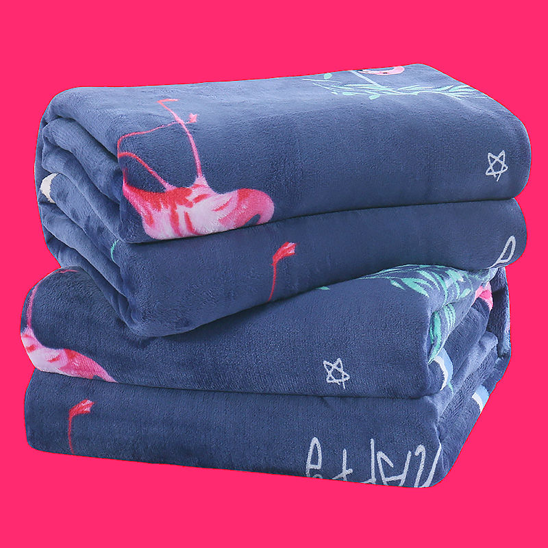 Flannel blanket blanket blanket bed sheet double warm blanket coral blanket nap blanket student dormitory blanket air conditioning blanket