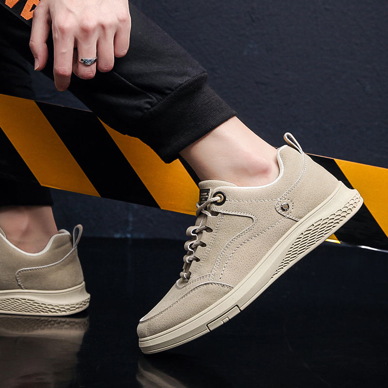 Men's shoes breathable British trend Korean versatile casual shoes men's board shoes outdoor non slip soft sole sports shoes