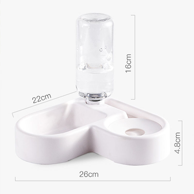 Cat bowl pet products double bowl automatic drinking pet food bowl food bowl cat rice bowl Teddy golden dog bowl dog bowl