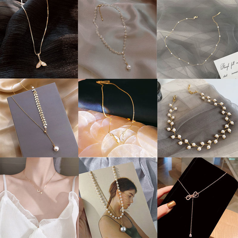 Memory clavicle chain net red versatile neck chain fashion simple neck jewelry necklace Korean version Choker Necklace