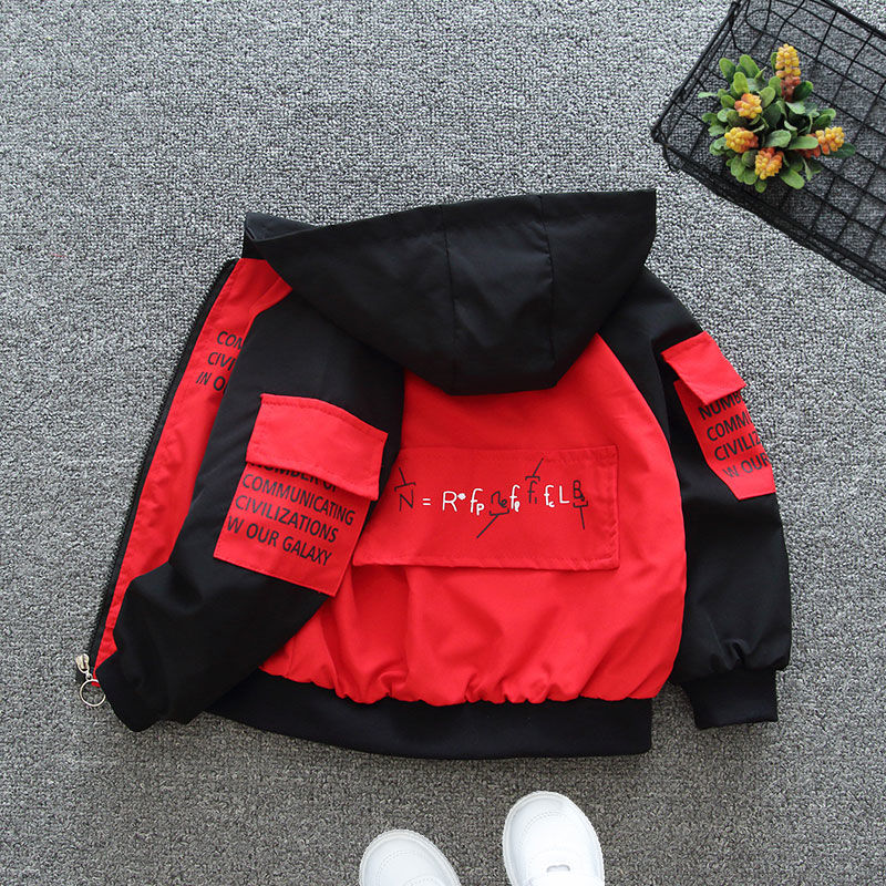 Boy's stormy windbreaker coat 2020 new autumn clothes spring and autumn women's treasure children's wear
