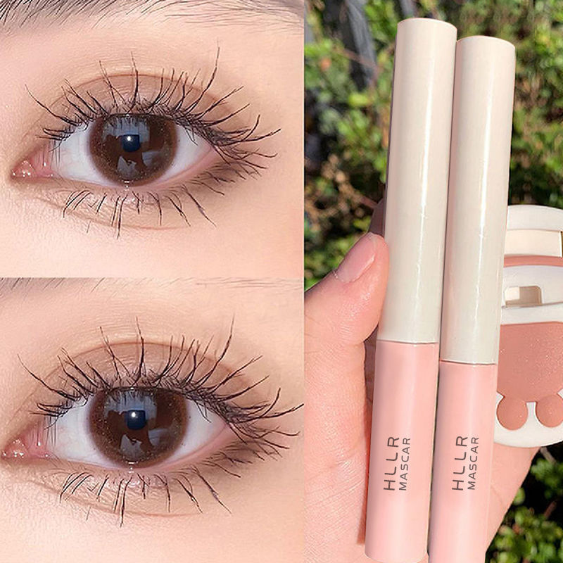 Extremely fine Mascara Waterproof and elongated, not fainting and dyeing, thin brush head growth, curl up, thick, beginner, sweaty authentic suit.