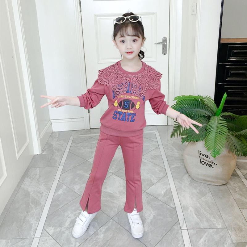 Girls' suit autumn 2020 new children's wear girls' foreign style Korean spring and autumn children's fashionable two piece set