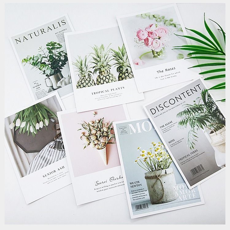 Ins Nordic style decorative Card Photo Props small fresh photography photography magazine background wall background paper