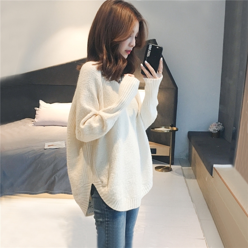 New Korean version of loose and lazy Pullover Sweater in autumn and winter 2020