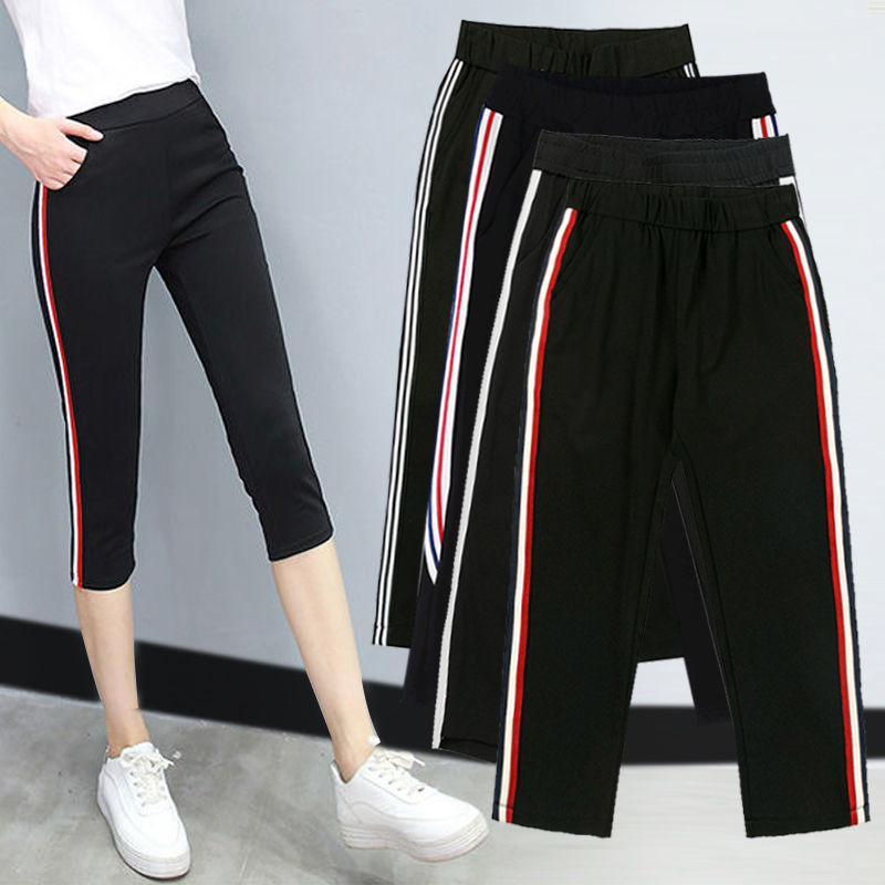 2020 new Capris women's summer thin stretch sports women's casual sports pants shorts