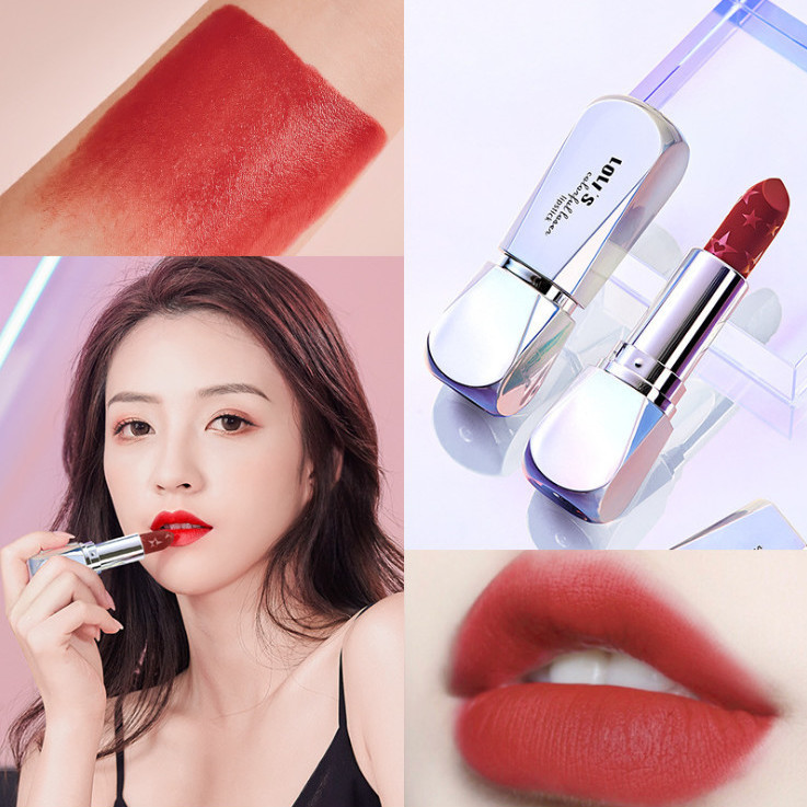 Velvet mist face, lipstick, no color, moist, greasy, waterproof, not stained with a cup of high gloss and dumb light student lipstick.