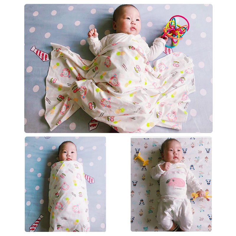 Pure cotton quilt baby delivery room towel quilt spring and summer blanket newborn baby cloth baby articles swaddling towel