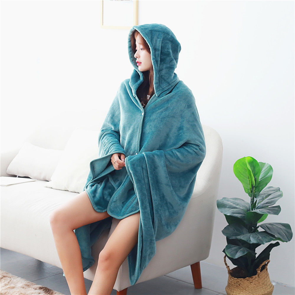 Blanket cover legs office winter lazy blanket shawl cape student nap dormitory air conditioning blanket four seasons