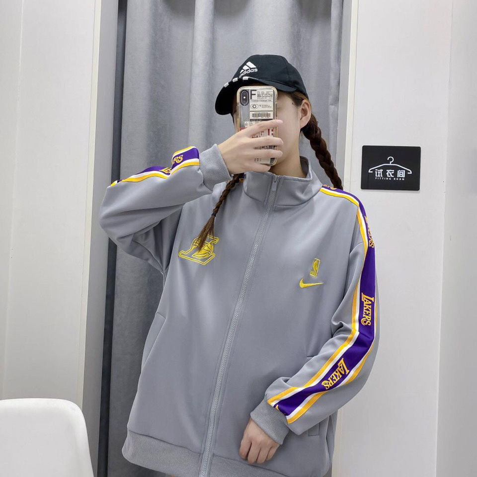 NBA, Lakers, Kobe, Lakers, women's coat, women's fashion, fashion, autumn and winter, student couple, loose Korean fashion jacket, male