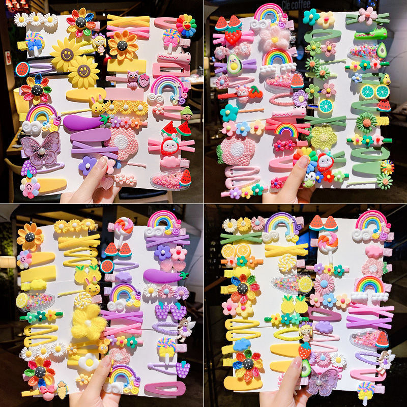 Children's hairpin hair accessories girl hairpin rainbow clip Banghai clip baby little girl clip headdress cute Korean version