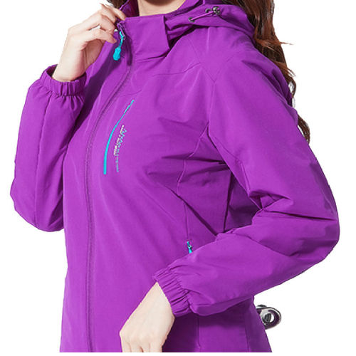 Women's spring and autumn single layer elastic windbreaker coat outdoor middle aged and elderly men's large waterproof and breathable mountaineering suit