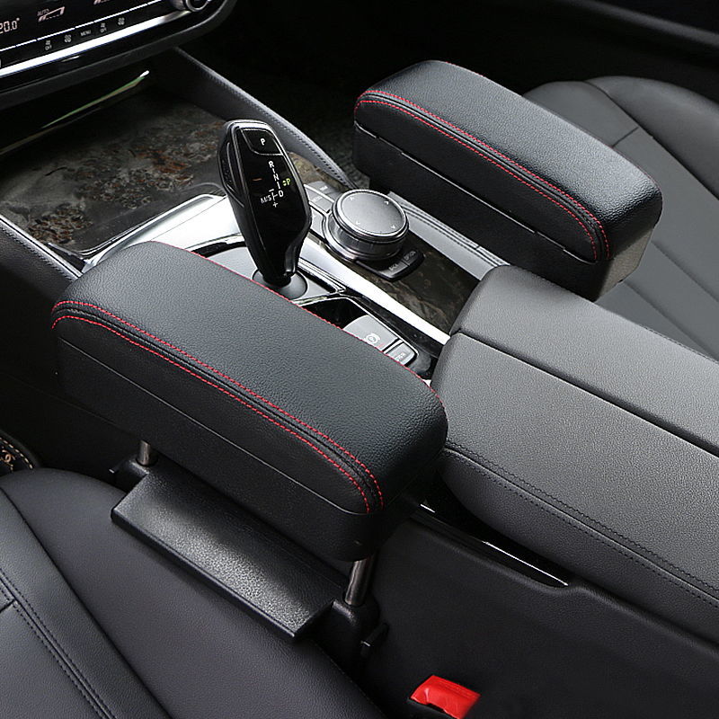 Car storage box seat clip slot storage box multi function car wireless charging armrest box elbow support storage box