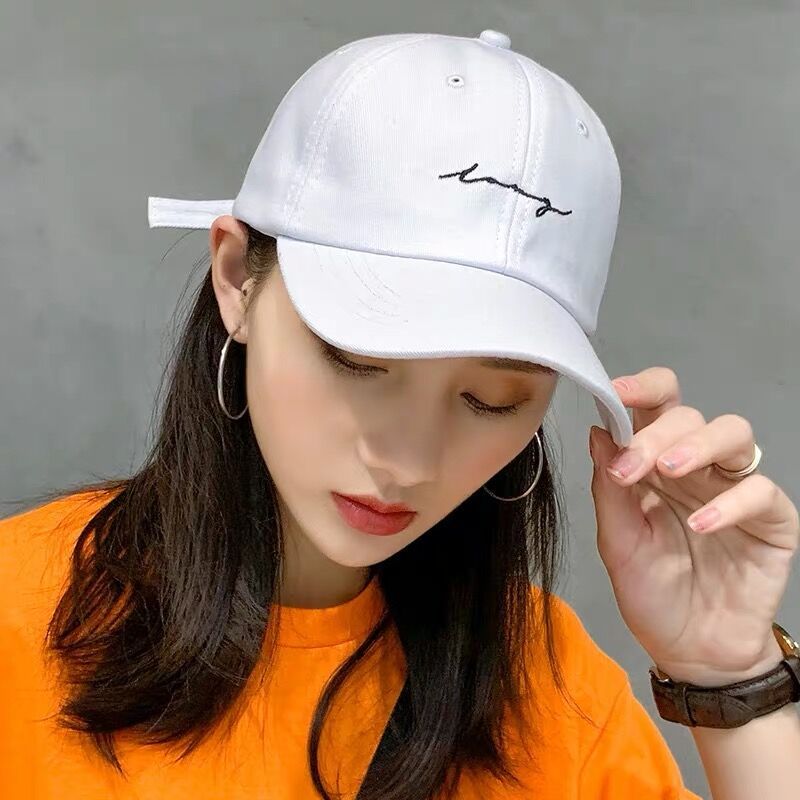 Korean hat men's baseball cap summer versatile embroidered hip hop hat fashion ins sun hat student couple hat woman