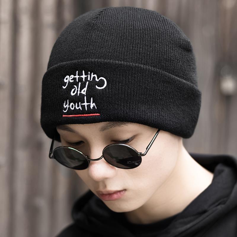 Hat men's style Korean fashion men's Hat Winter Hat men's students winter women's wool hat men's knitted hat