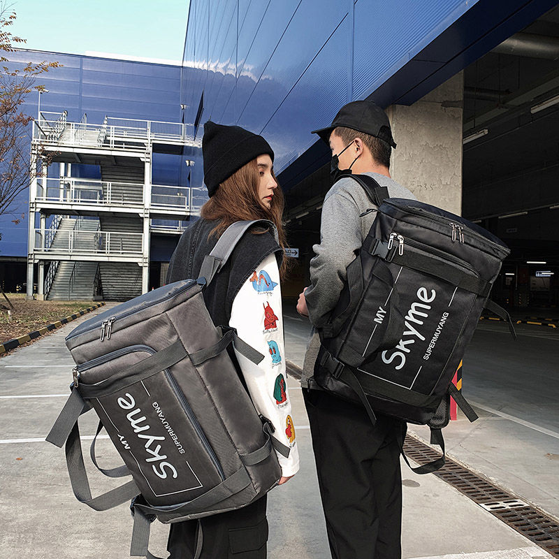 Backpack men's super large capacity ins tide brand Cool Travel Bag slung backpack fashion trend student schoolbag women
