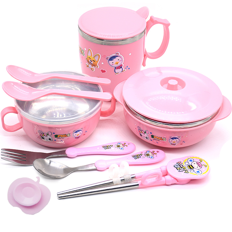 Children's heat insulation chopsticks training set