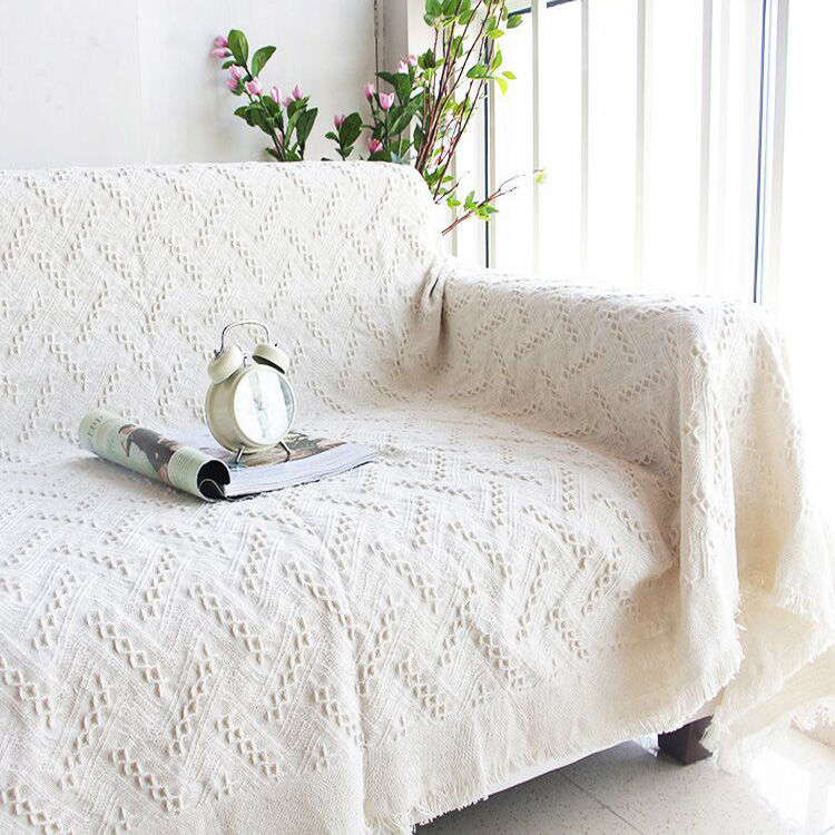 Simple sofa towel full cover anti-skid double seat sofa blanket cover blanket European Garden fabric sofa cover thickened