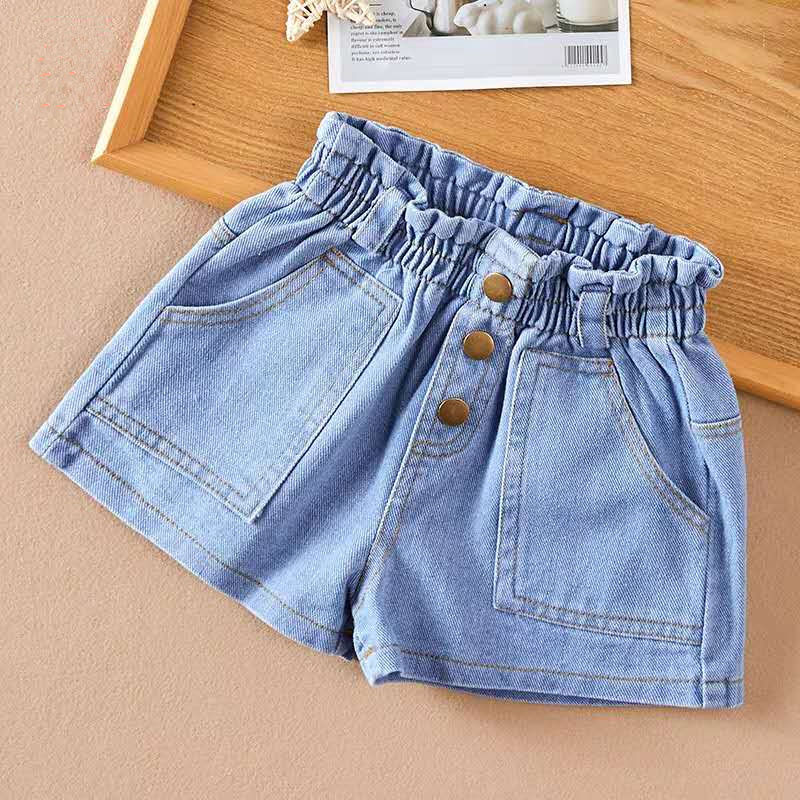 Girls' shorts summer 2020 new children's Denim Shorts Girls' outerwear casual versatile hot pants
