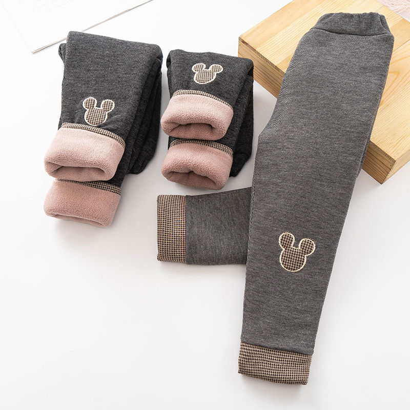 Girls' Leggings in autumn and winter add cashmere and thicken to slim down and wear polar fleece children's wear