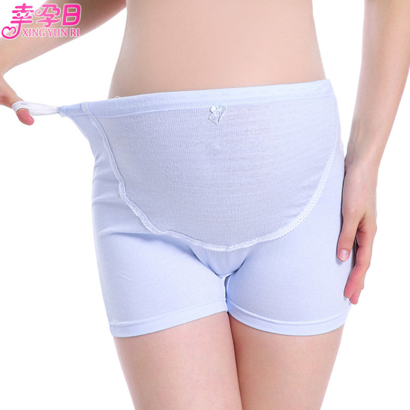 Pregnant women's underwear pure cotton early, middle and late pregnancy flat corner women's summer anti light underpants pregnant women's safety pants