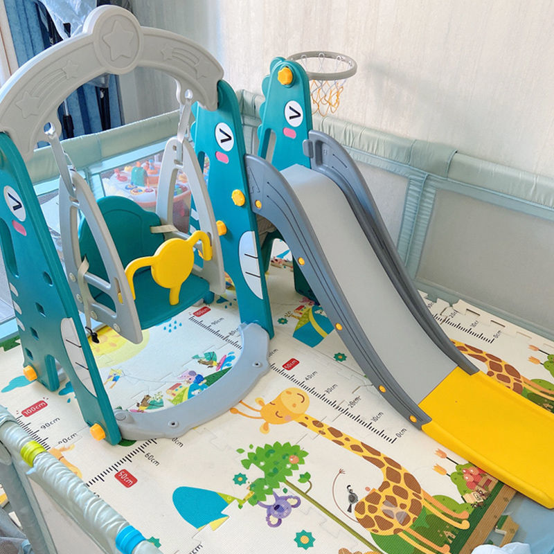 Children's slide household children's playground children's slide swing combination indoor toys small children 1-6 years old