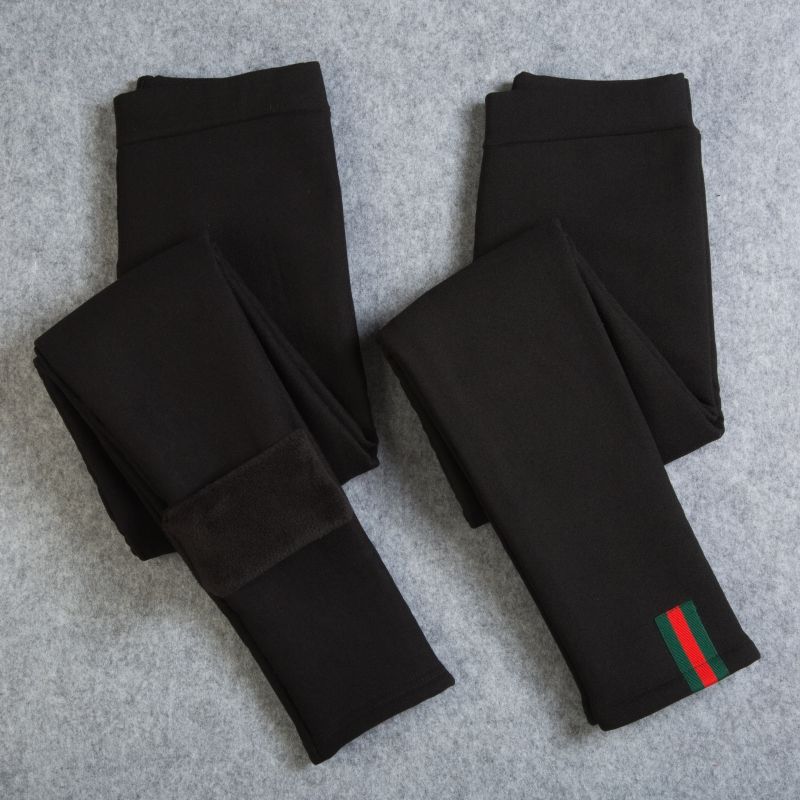 Girls' Plush trousers autumn and winter children's Leggings thickened small, medium and large children's trousers warm pants and trousers stretch