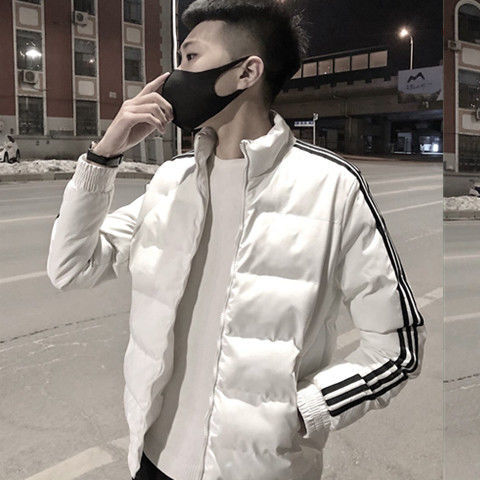 Net red cotton padded boy's bread suit winter thickened social spirit boy's coat man's jacket Korean cotton padded jacket