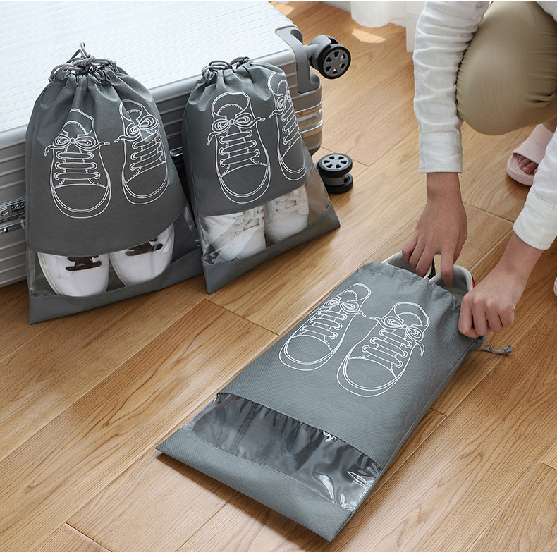 Storage shoe bag dustproof shoe bag shoe bag shoe cover shoe storage bag shoe storage artifact bundle mouth storage bag