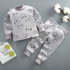 Children's warm underwear set in autumn and winter