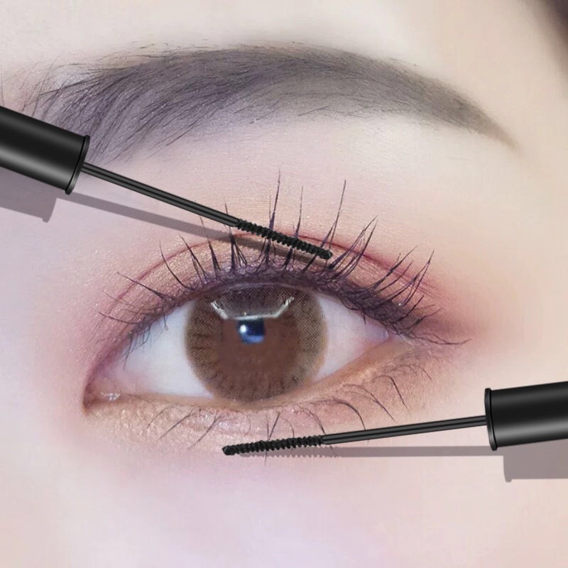[3 seconds makeup] ins super fine brush head mascara, waterproof, elongated, non staining, student anti sweat suit.