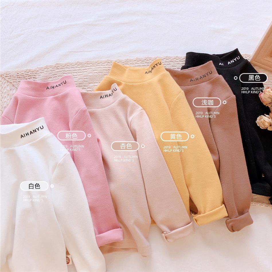Girls' spring and autumn T-Shirt NEW children's wear spring and autumn English letters baby long sleeve T-shirt children's Fashion Top