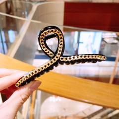 South Korea dongdamen new temperament simple chain grip horsetail clip hair clip hairpin headdress