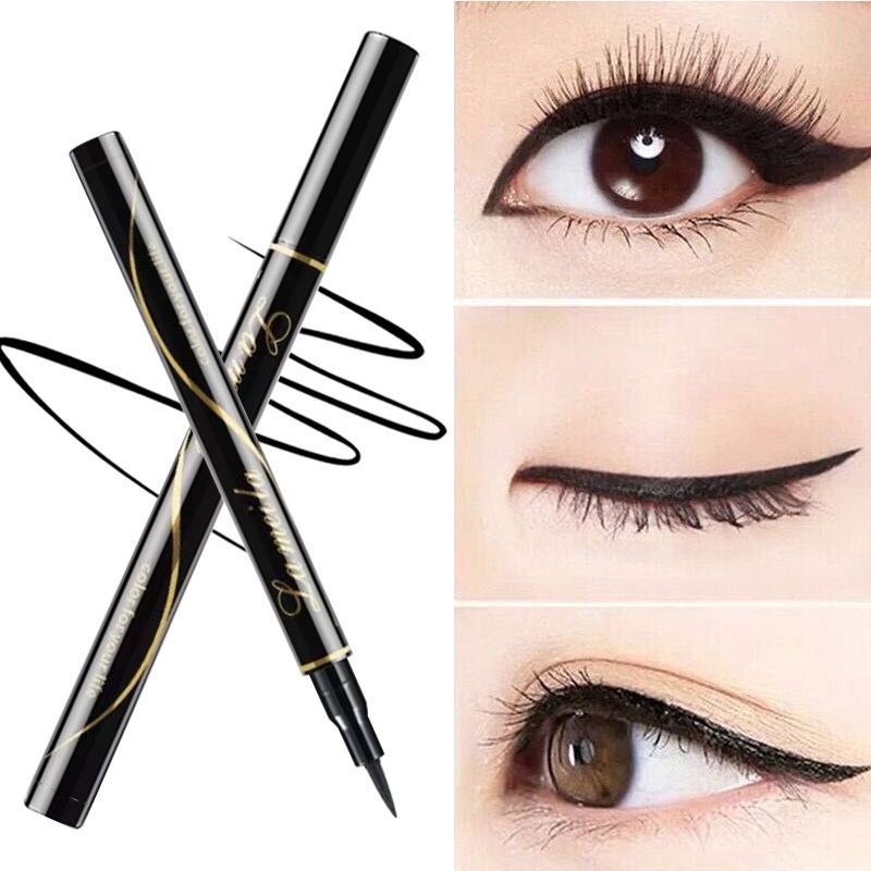 Eyelash paste, eyebrow pencil, Eyeliner Pen, waterproof, sweat proof, not dyed, not easy to remove makeup.