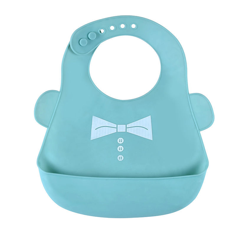 1 / 2 Silicone Baby eating Bib rice Bib waterproof children bib large children saliva Bib