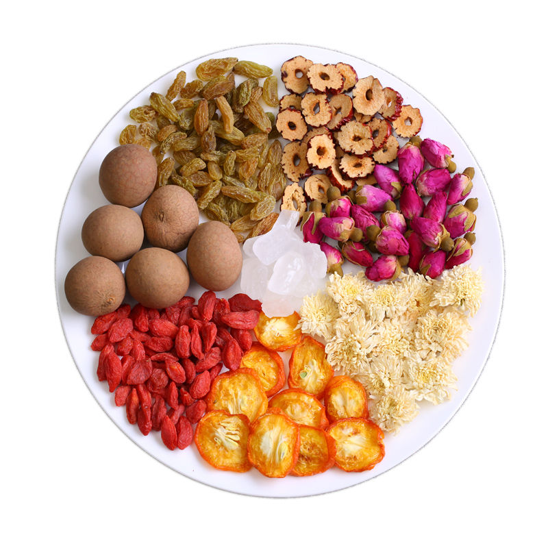 Qixue Yangyan Babao tea health flower tea rose longan red jujube medlar chrysanthemum fruit tea combination flower tea