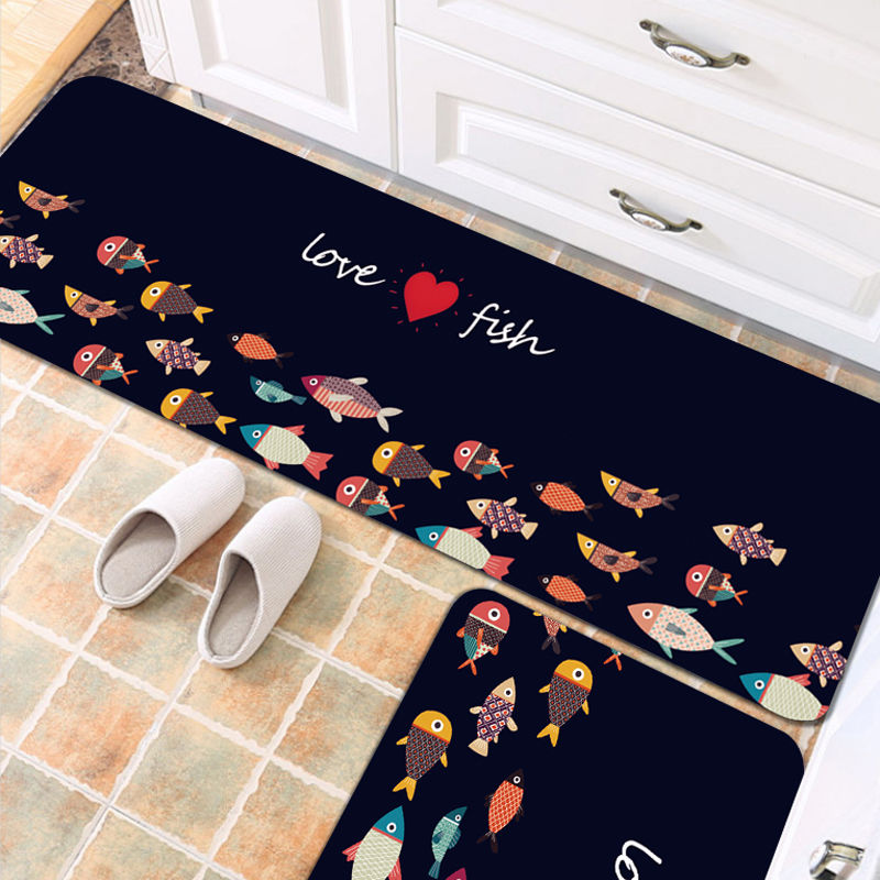Chaopai kitchen floor mat door mat door mat door mat household bathroom door antiskid oil and water absorption bedroom bedside carpet