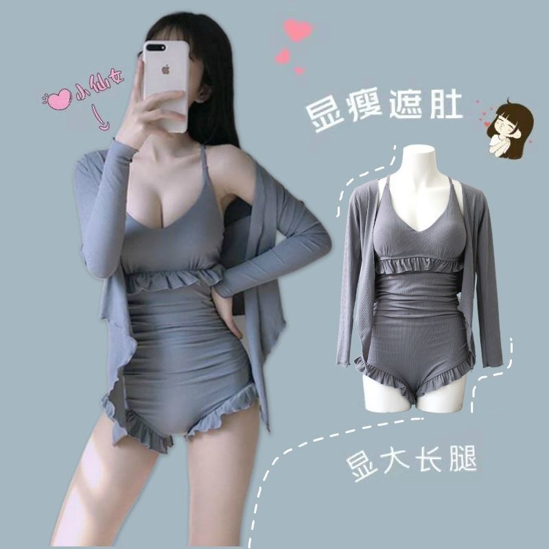 Swimsuit women's super fairy conservative one-piece bikini super dew long sleeve sunscreen swimming suit