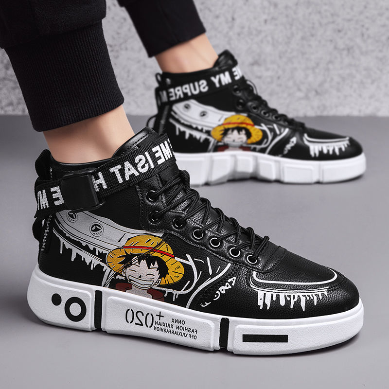 Spring and autumn shoes for boys 8 children 9 high top 12 boys 10 student sports board shoes for girls small white shoes