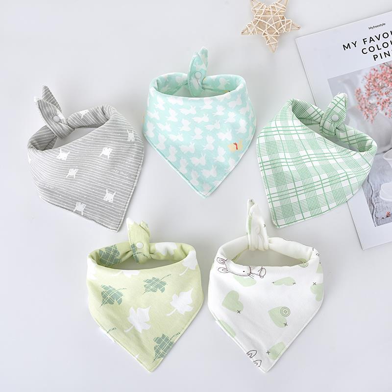 Saliva scarf baby cotton Bib spring and autumn summer newborn scarf children's scarf saliva Bib baby triangle scarf